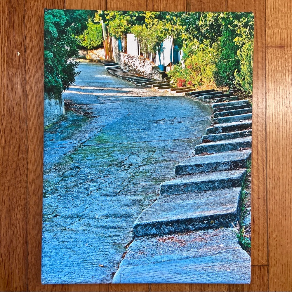 SIDEWALK STEPS – Nice, France - photo on canvas